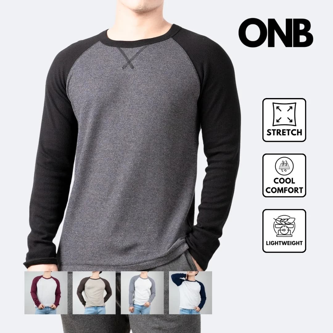 Kaos lengan panjang Oldnavy waffle