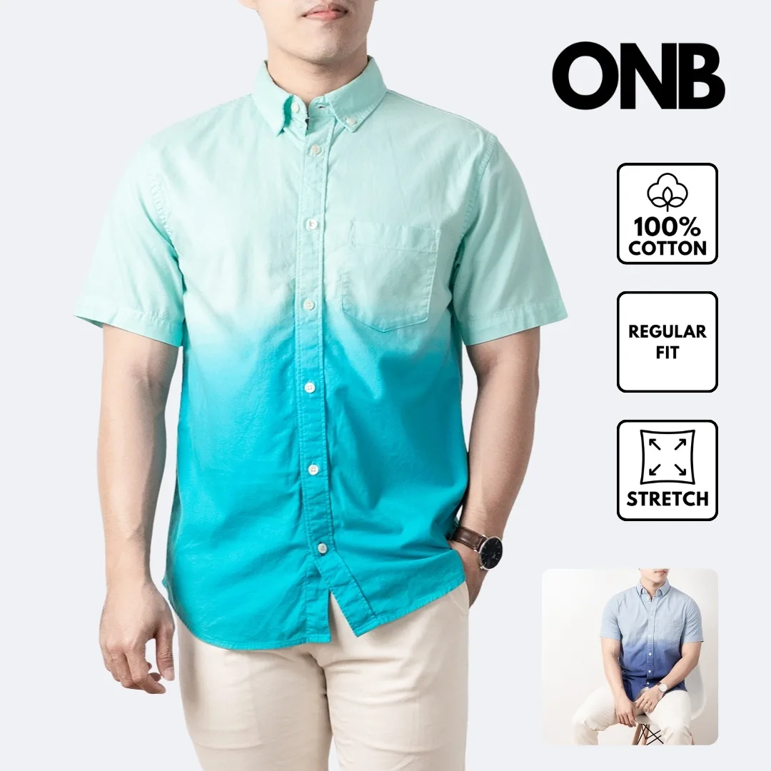 Kemeja pria lengan pendek Oldnavy Oxford