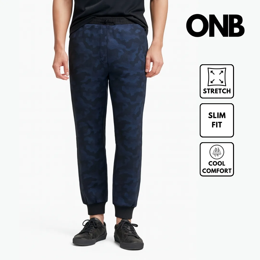 Celana jogger DKNY camo navy