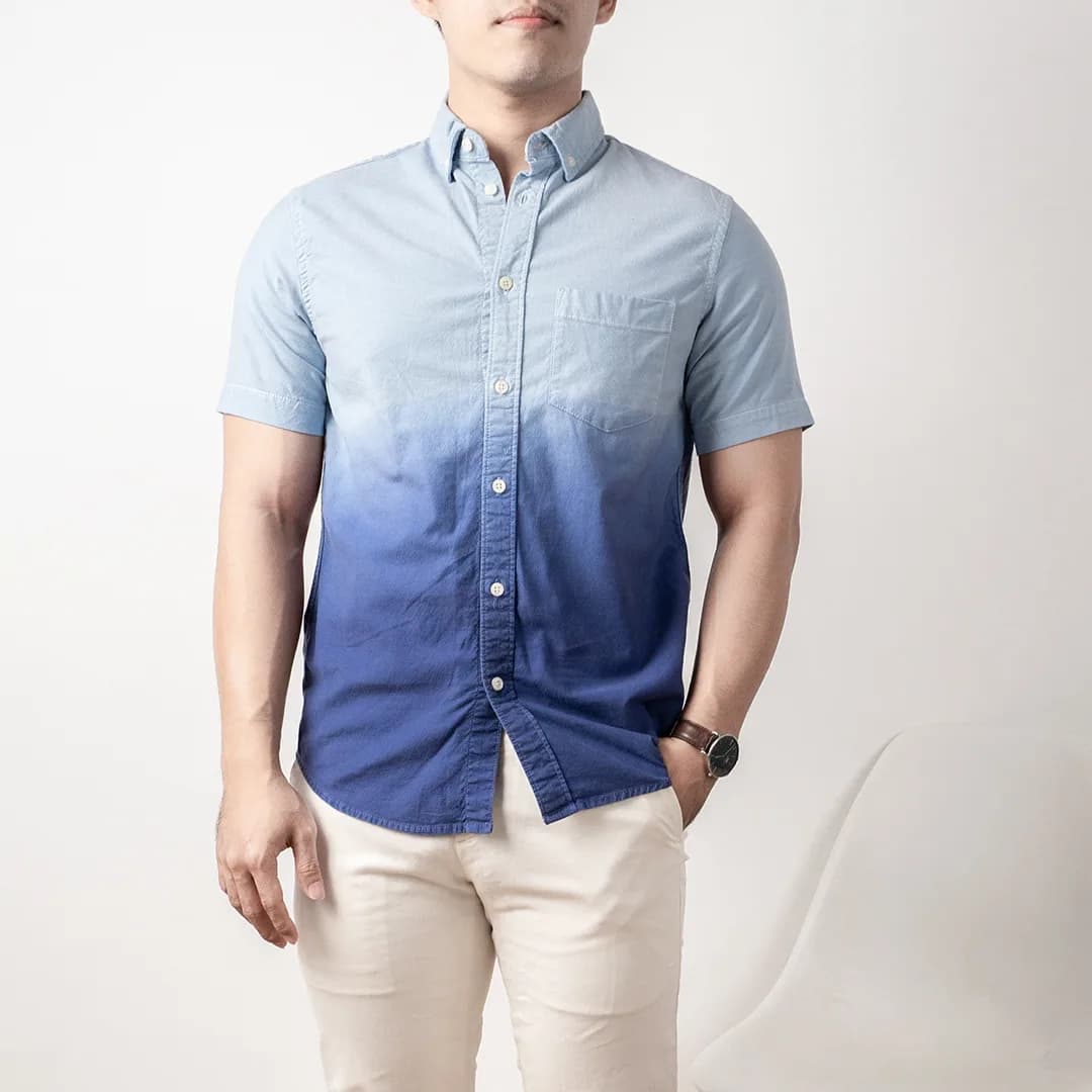 Kemeja pria lengan pendek Oldnavy Oxford 1