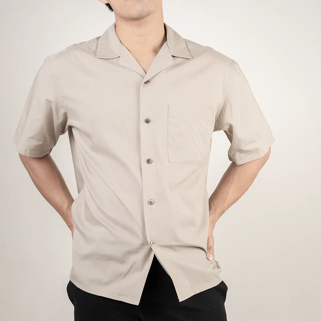 Kemeja lengan pendek Uniqlo open collar 1