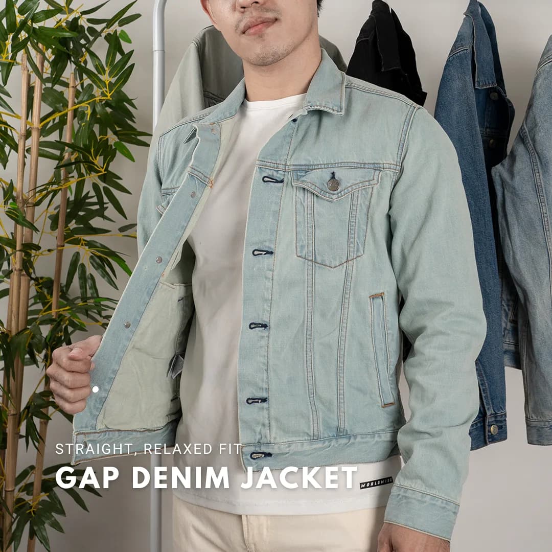Jaket jeans GAP Bleached 5
