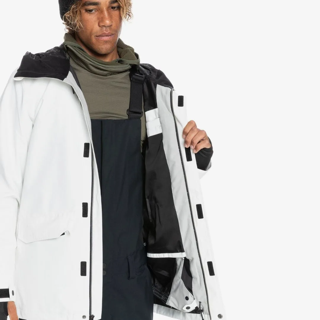 Jaket musim dingin Quiksilver white 2