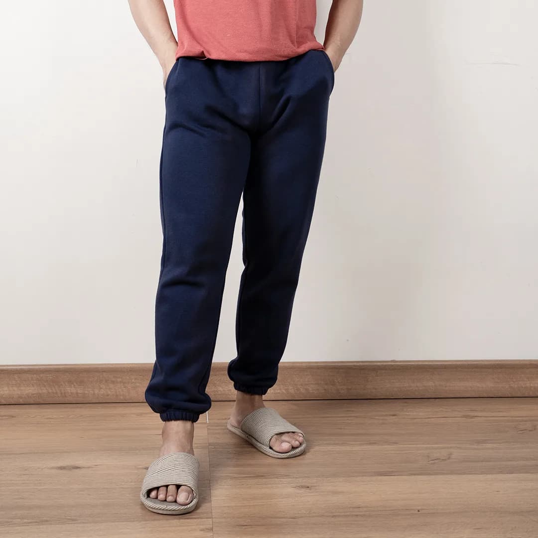 Celana jogger HM fleece navy