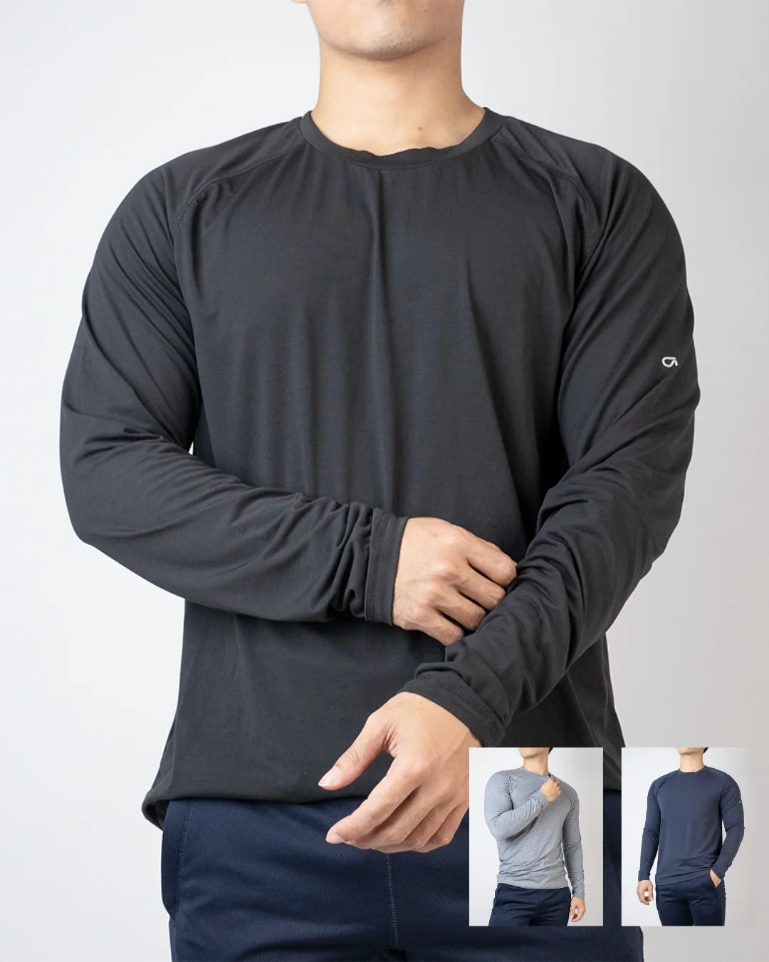 Kaos olahraga lengan panjang GAP FIT var 1