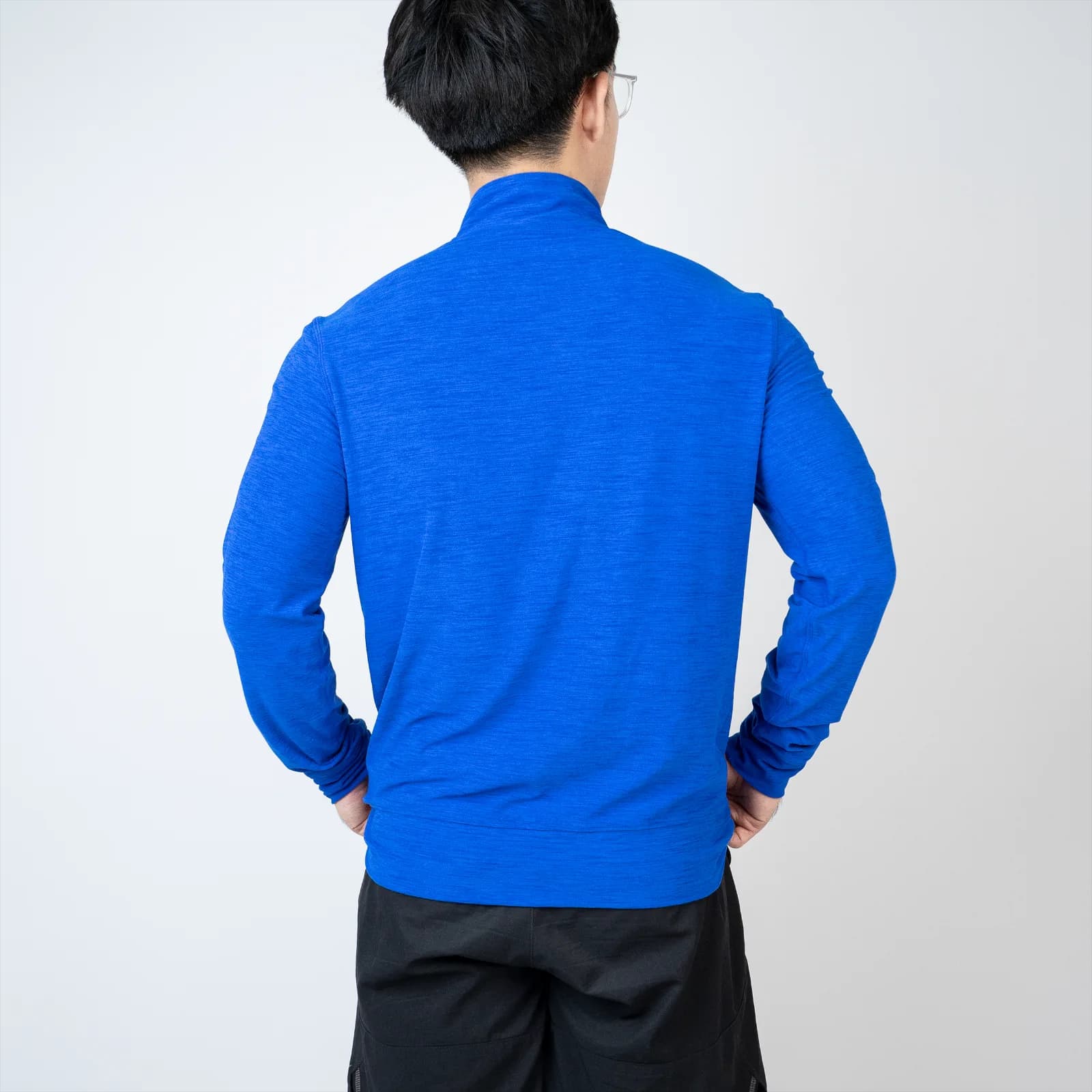 Jaket olahraga GAP FIT FZ blue 2