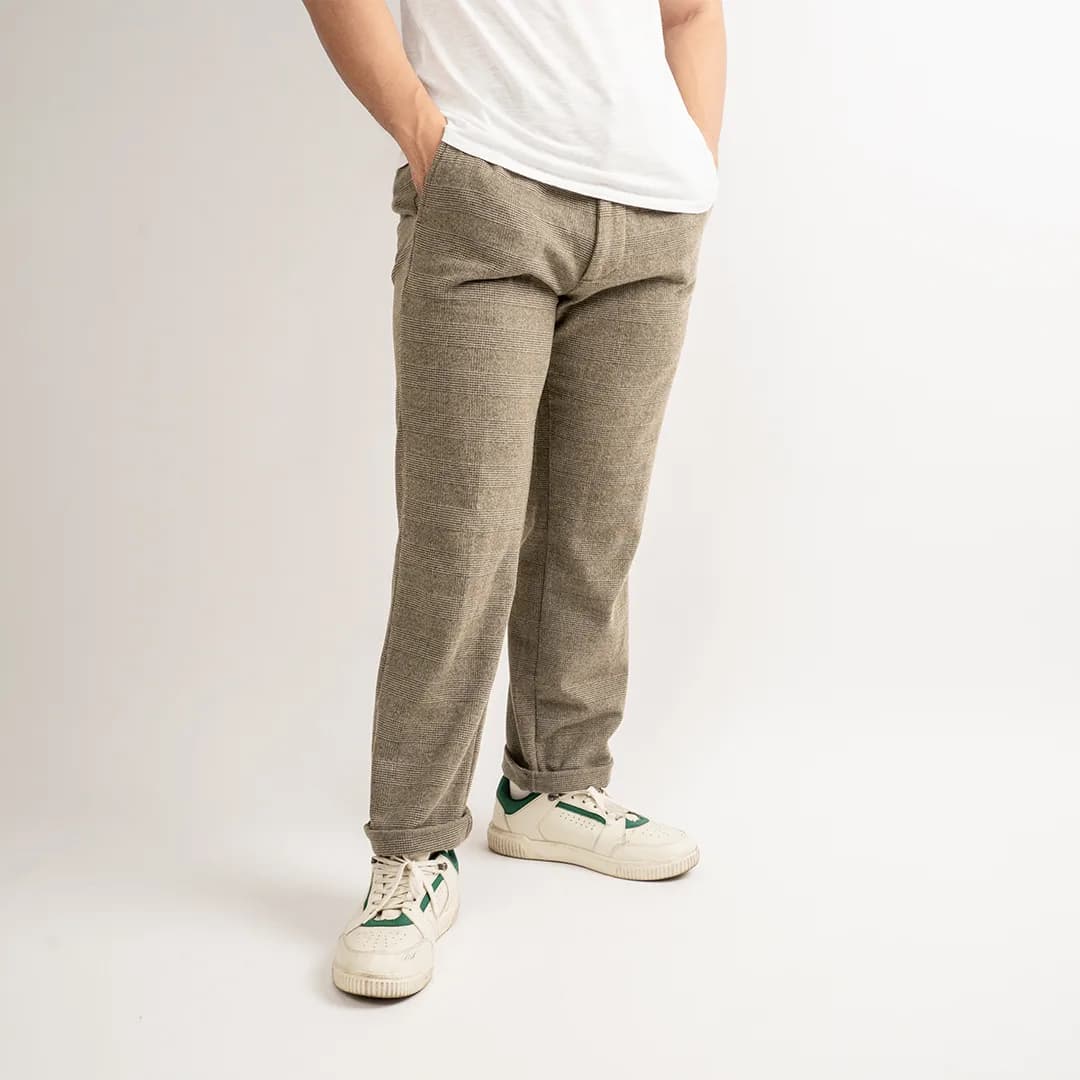 Celana panjang tartan Oldnavy sand check