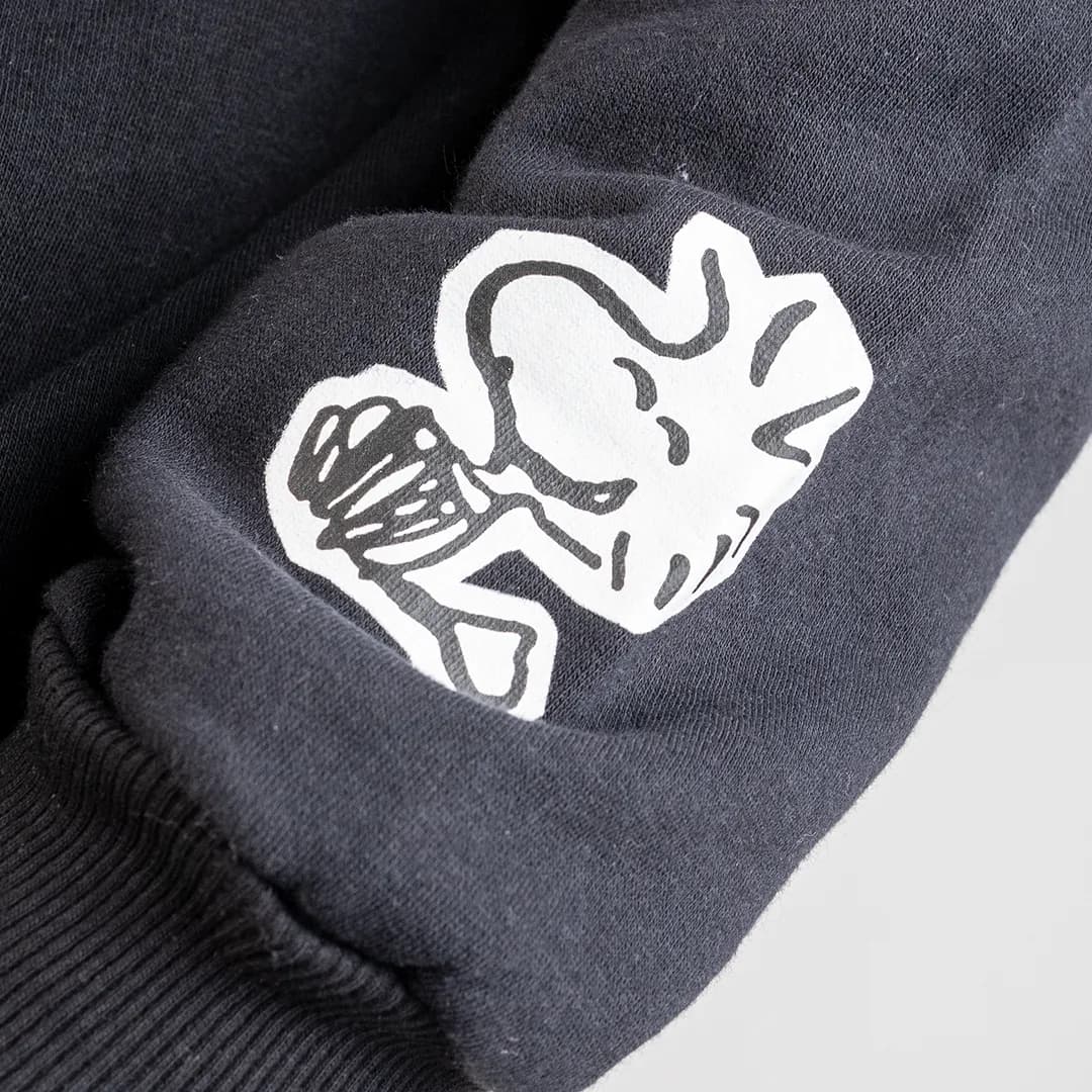 Hoodie peanuts black 4