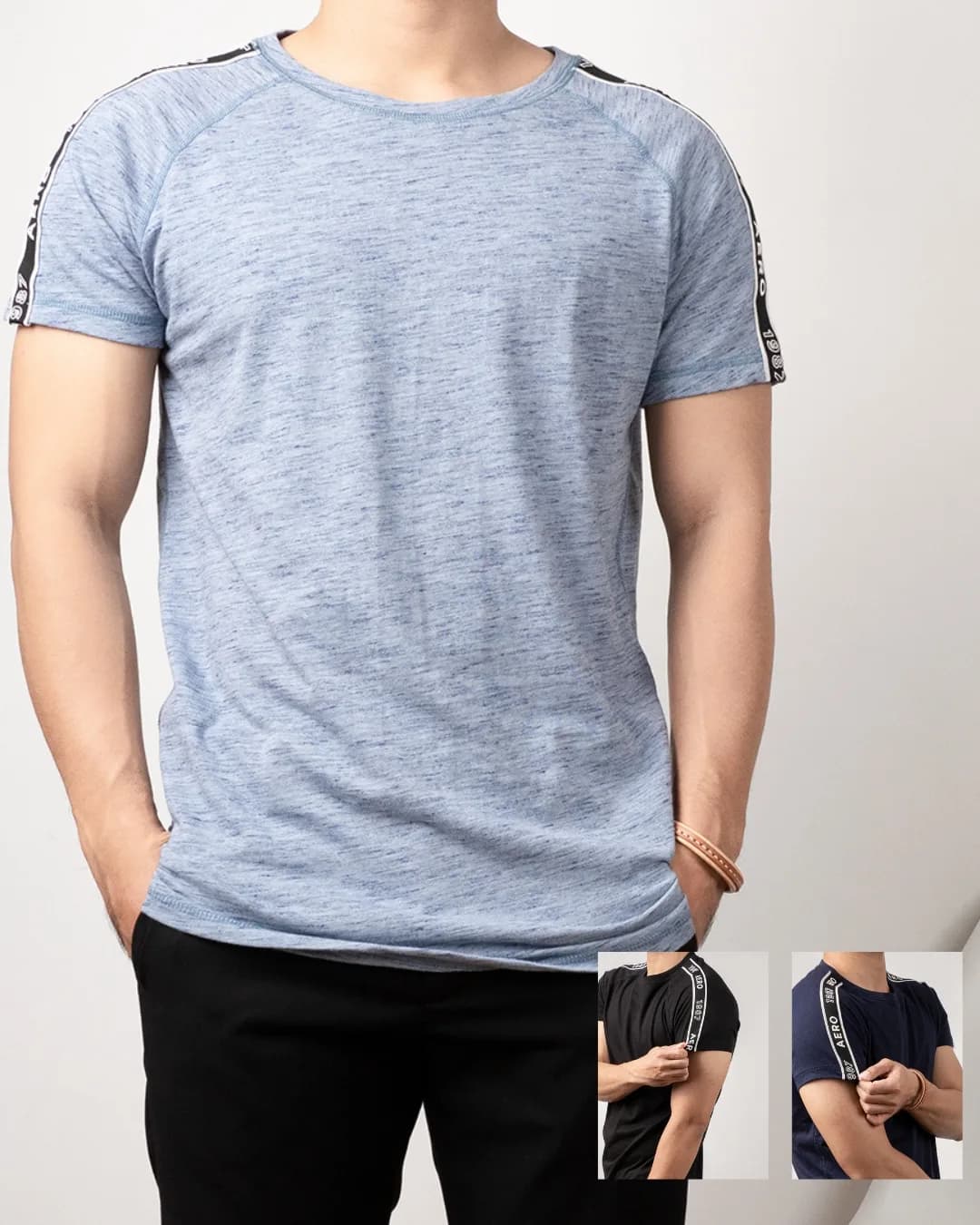 Kaos olahraga Aeropostale side strips