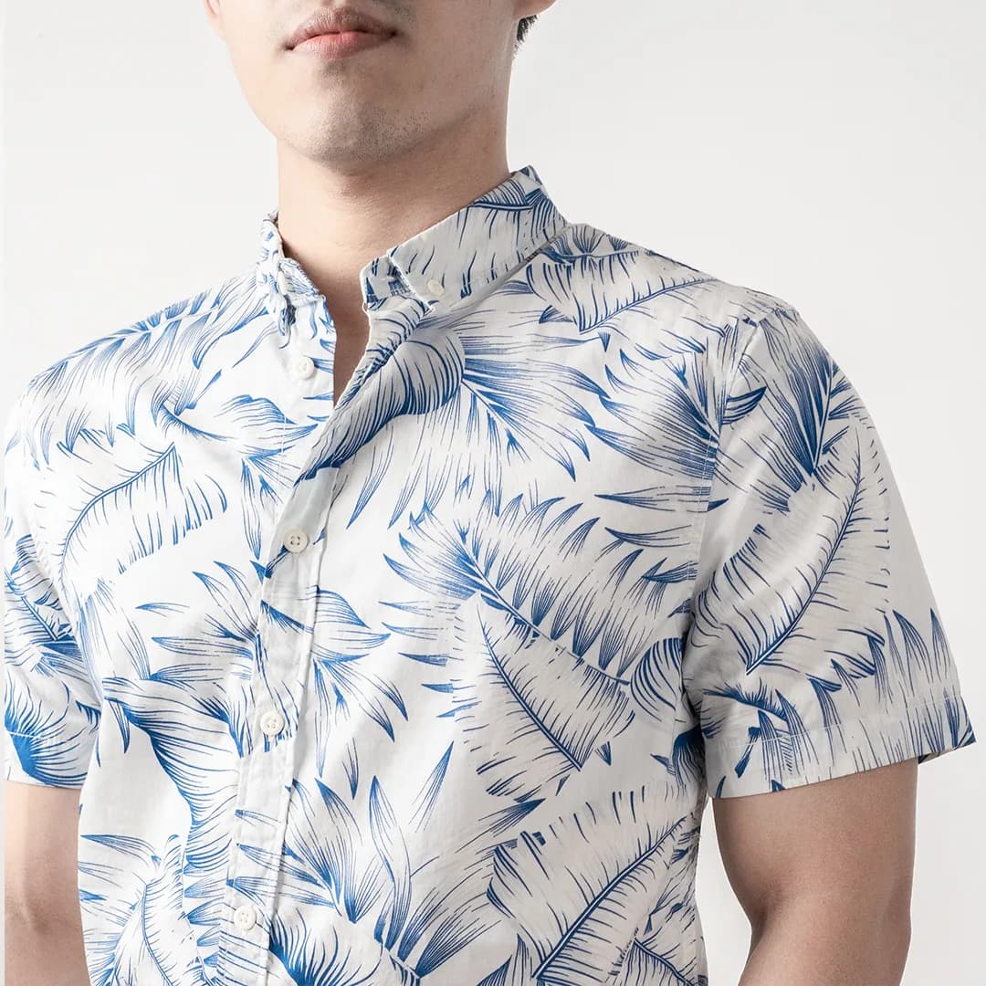 Kemeja lengan panjang HM floral 3