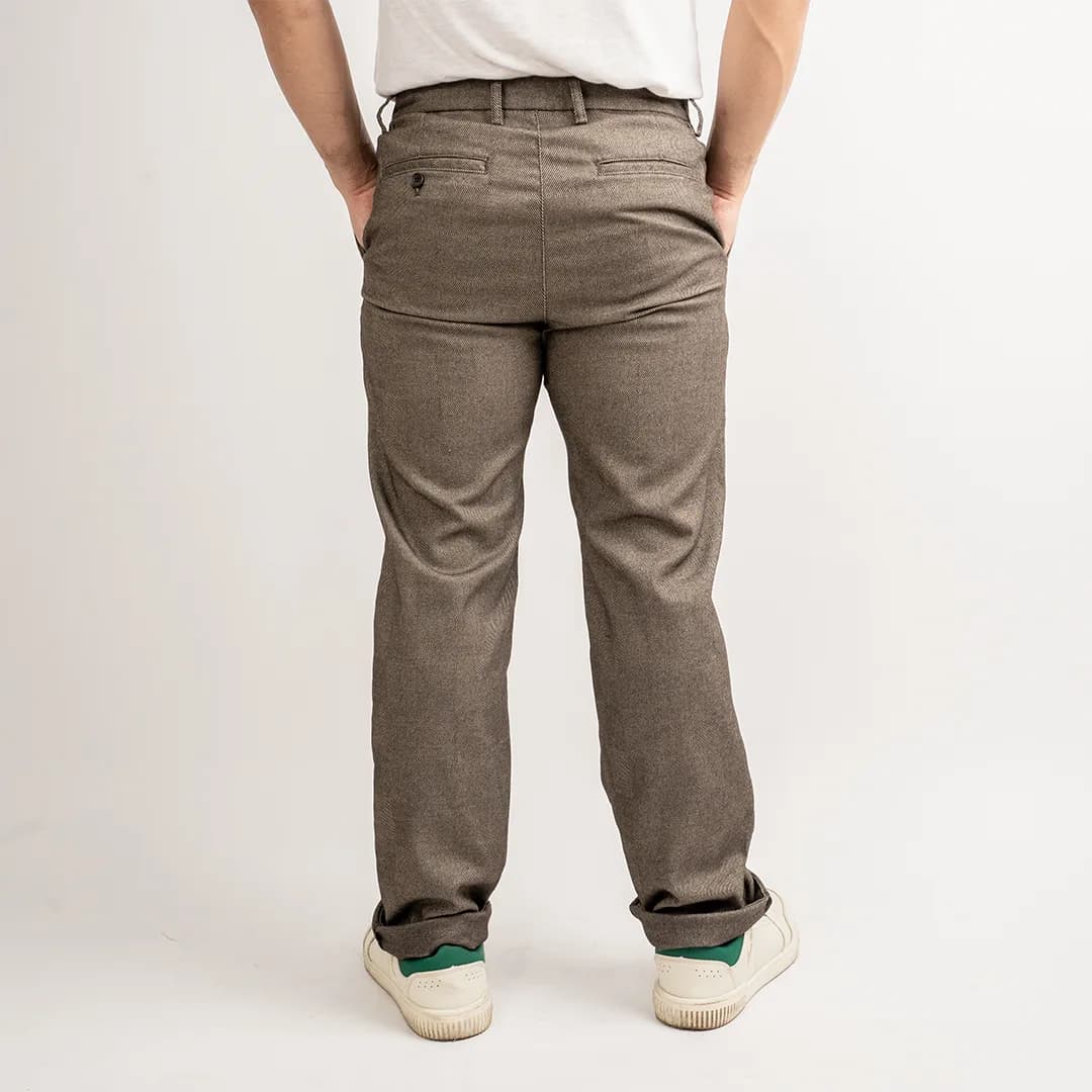 Celana panjang tartan Oldnavy mocha check 4