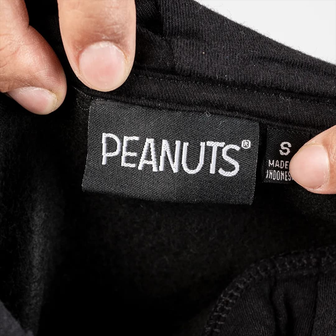 Hoodie peanuts black 5