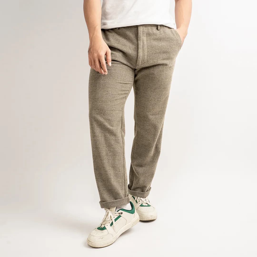Celana panjang tartan Oldnavy sand check 2