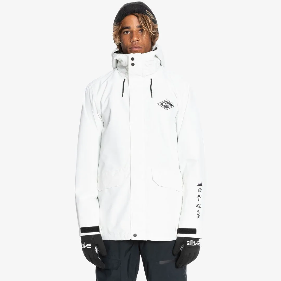 Jaket musim dingin Quiksilver white 1