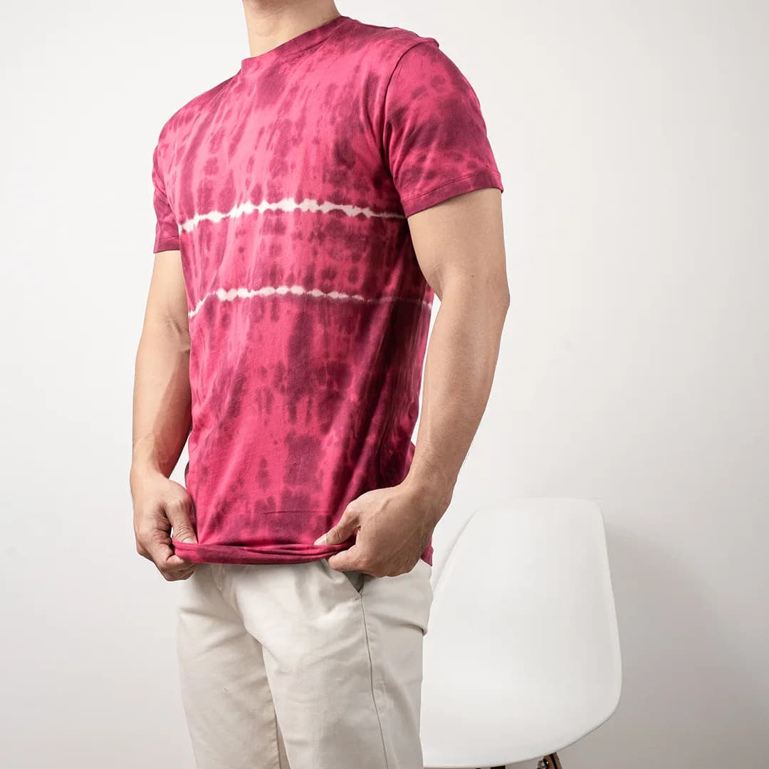 Kaos Aeropostale dyed red 2
