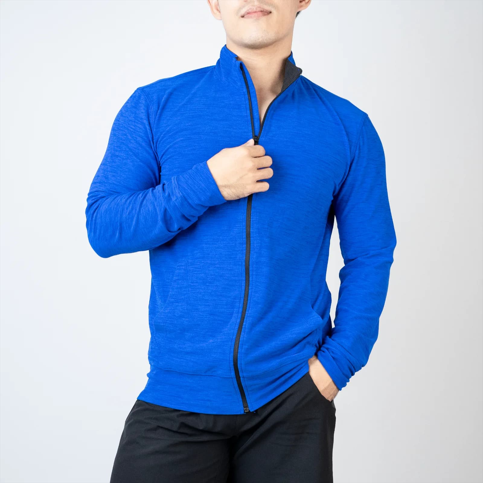 Jaket olahraga GAP FIT FZ blue