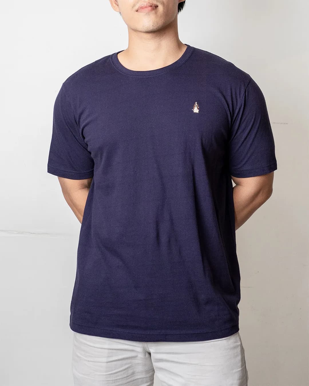 Kaos CMT HP Left logo Navy 2
