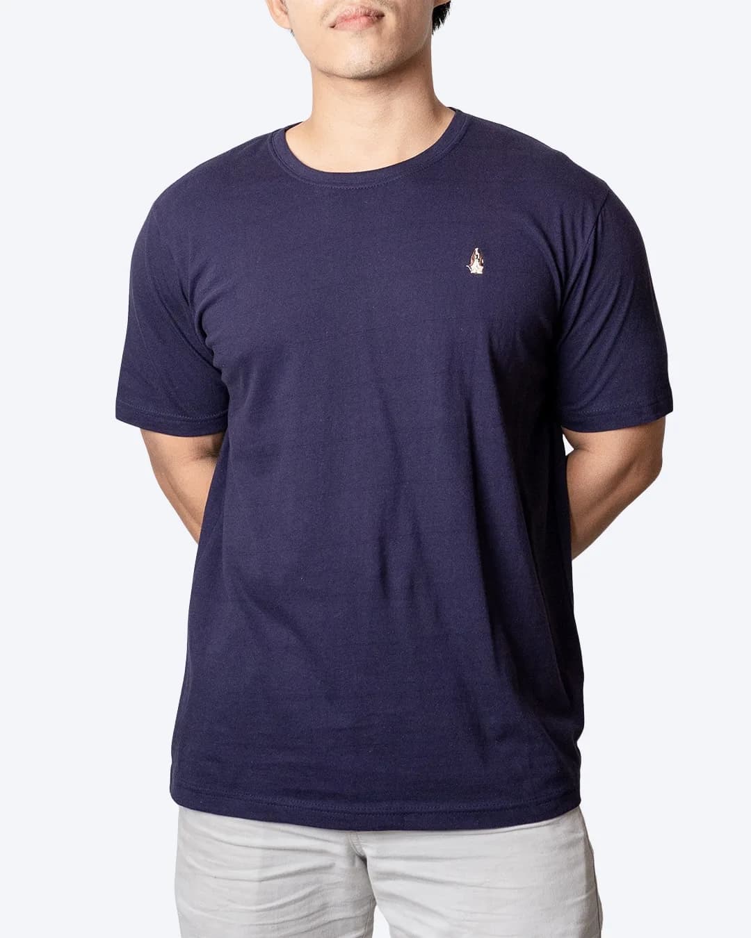 Kaos CMT HP Left logo Navy 1