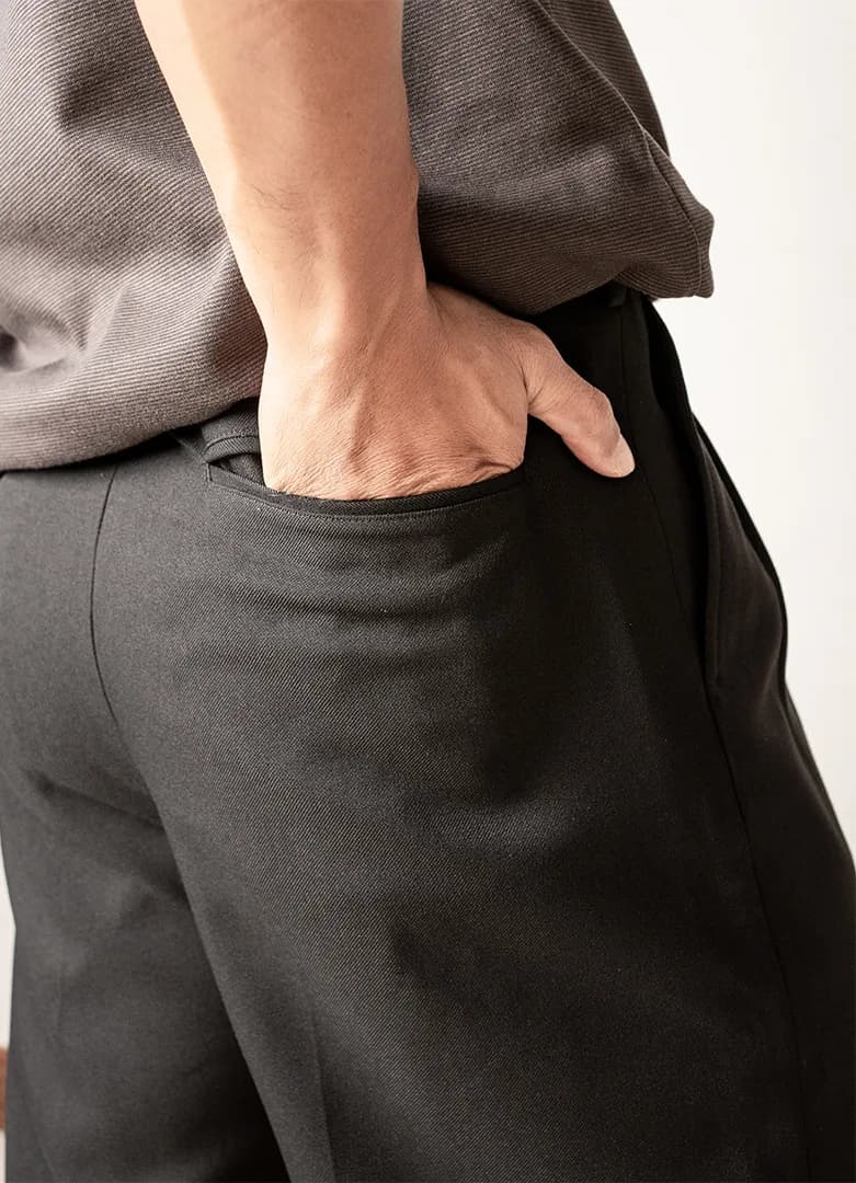 Celana panjang baggy GU Black 6