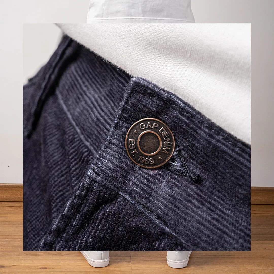Celana panjang corduroy GAP straight fit 5
