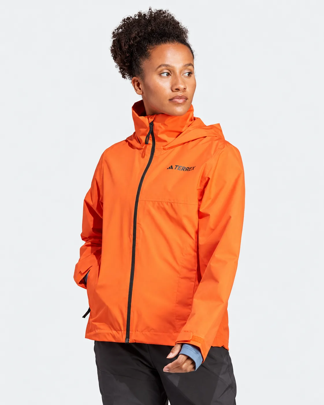 Jaket musim dingin wanita Adidas multi orange 1