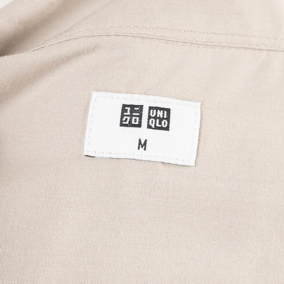 Kemeja lengan pendek Uniqlo open collar 4