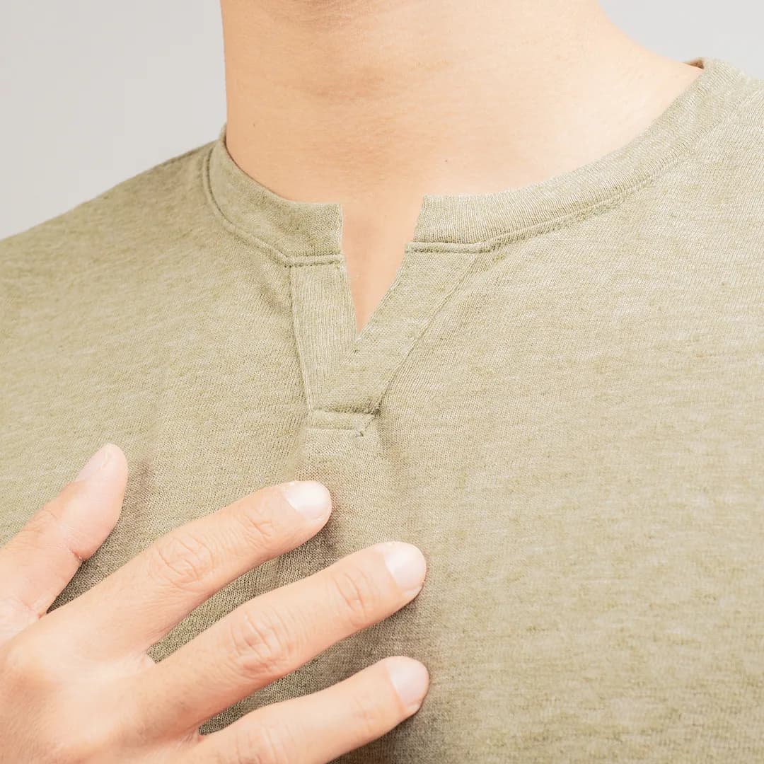 Kaos linen Banana republic notch neck 3